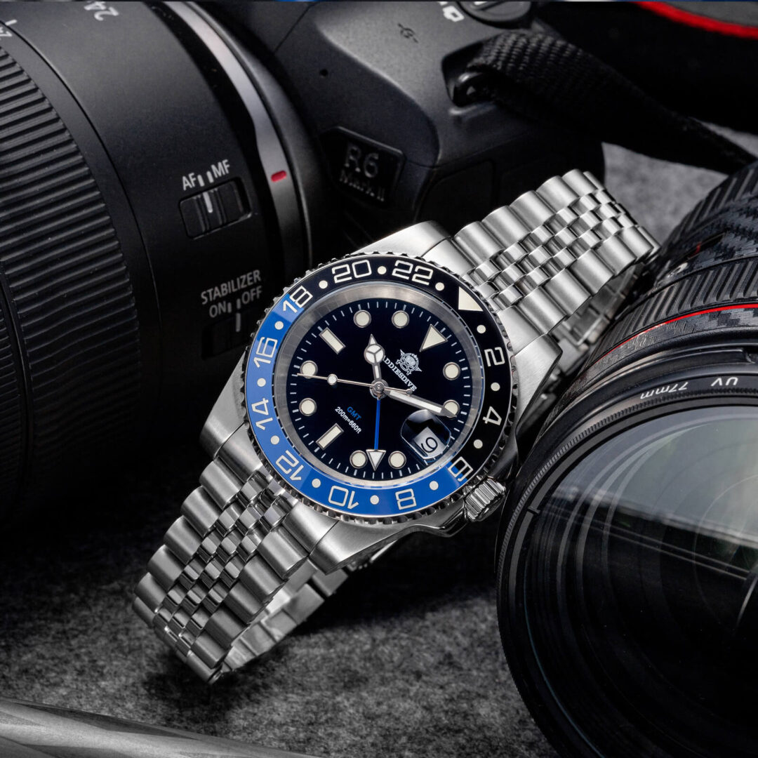 ADDIESDIVE Water Ghost Luxury Dive Watch GMT Quartz Watch AD2050-with Calendar - Image 17