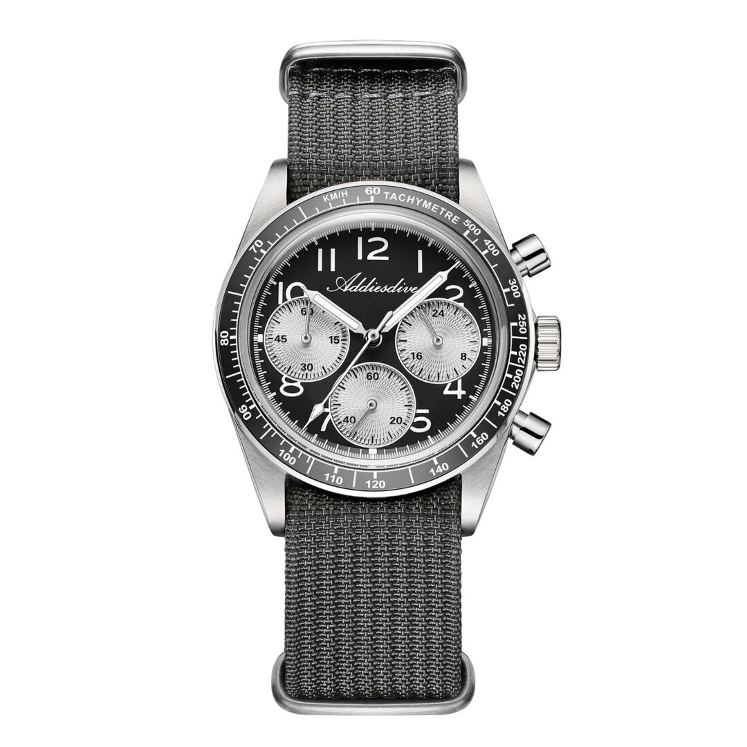 ADDIESDIVE 37mm VK63 Triple-Register Chronograph Watch AD2517