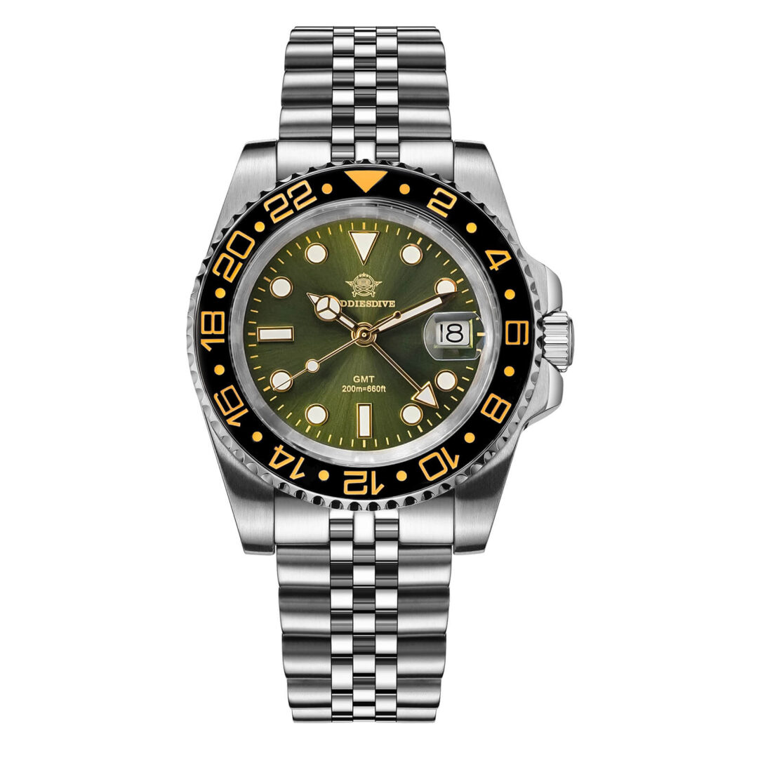 ADDIESDIVE Water Ghost Luxury Dive Watch GMT Quartz Watch AD2050-with Calendar - Image 31