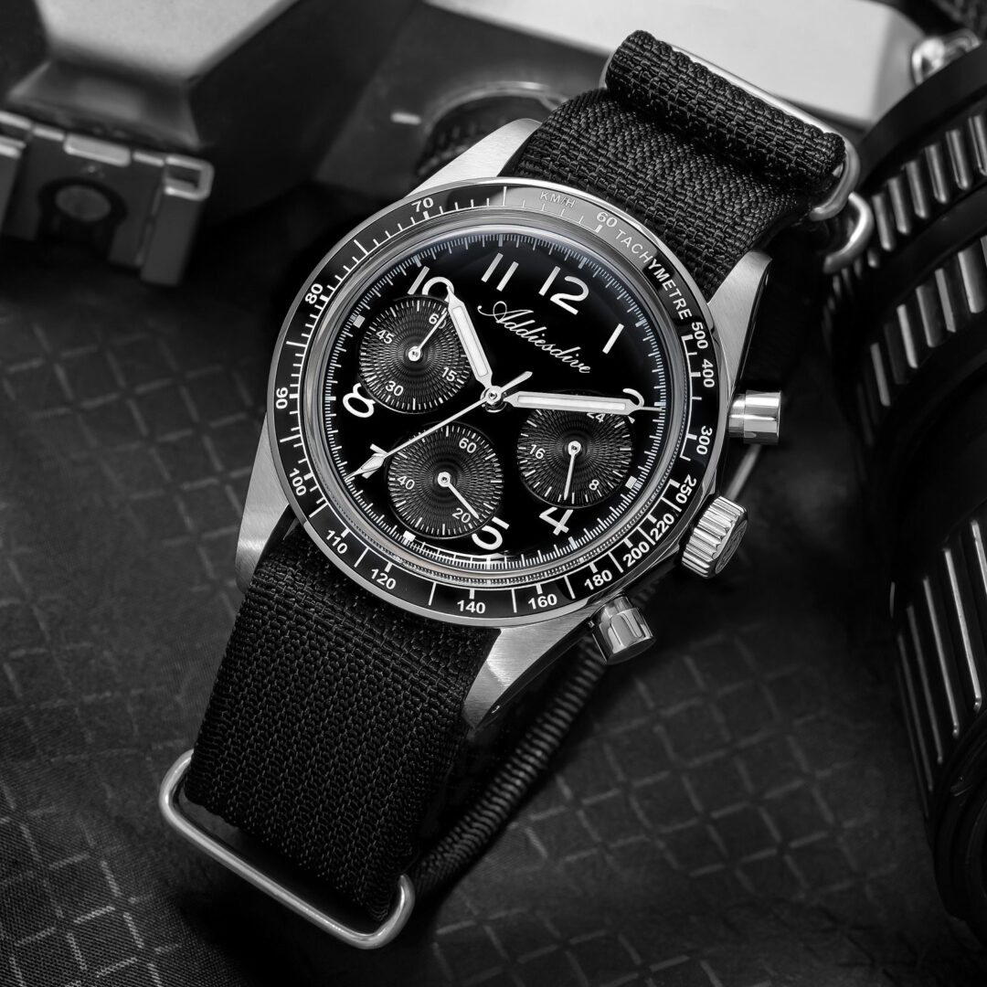 ADDIESDIVE 37mm VK63 Triple-Register Chronograph Watch AD2517 - Image 15