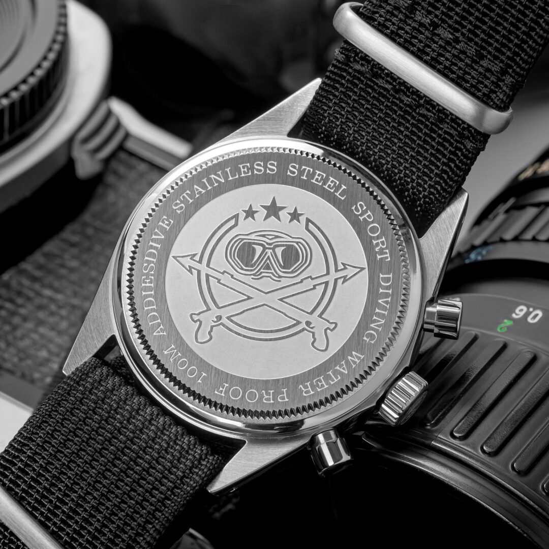 ADDIESDIVE 37mm VK63 Triple-Register Chronograph Watch AD2517 - Image 8