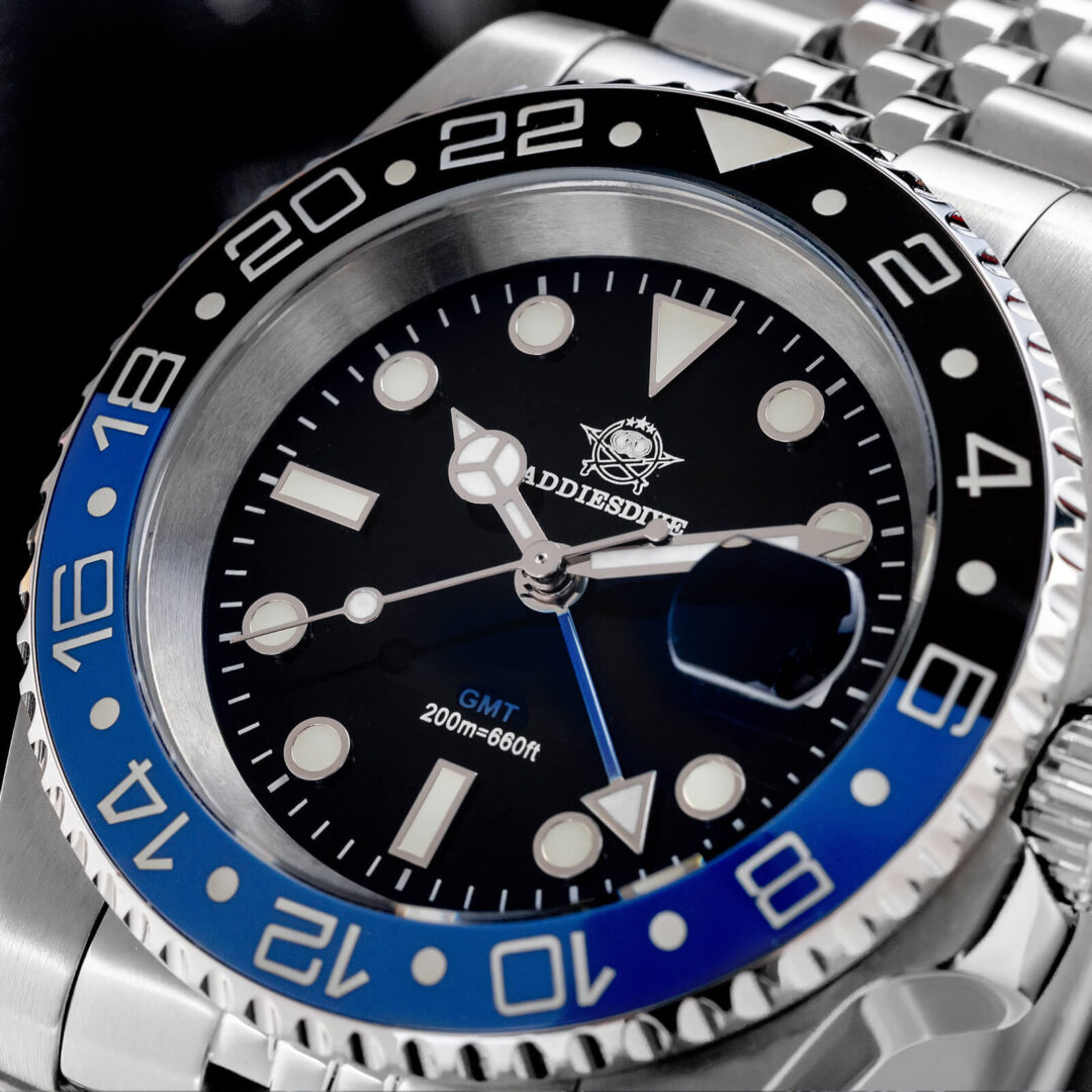 ADDIESDIVE Water Ghost Luxury Dive Watch GMT Quartz Watch AD2050-with Calendar - Image 13